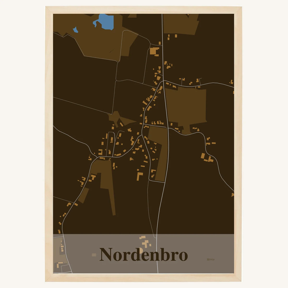 Nordenbro plakat – Firkantet 2026 – Mørk brun