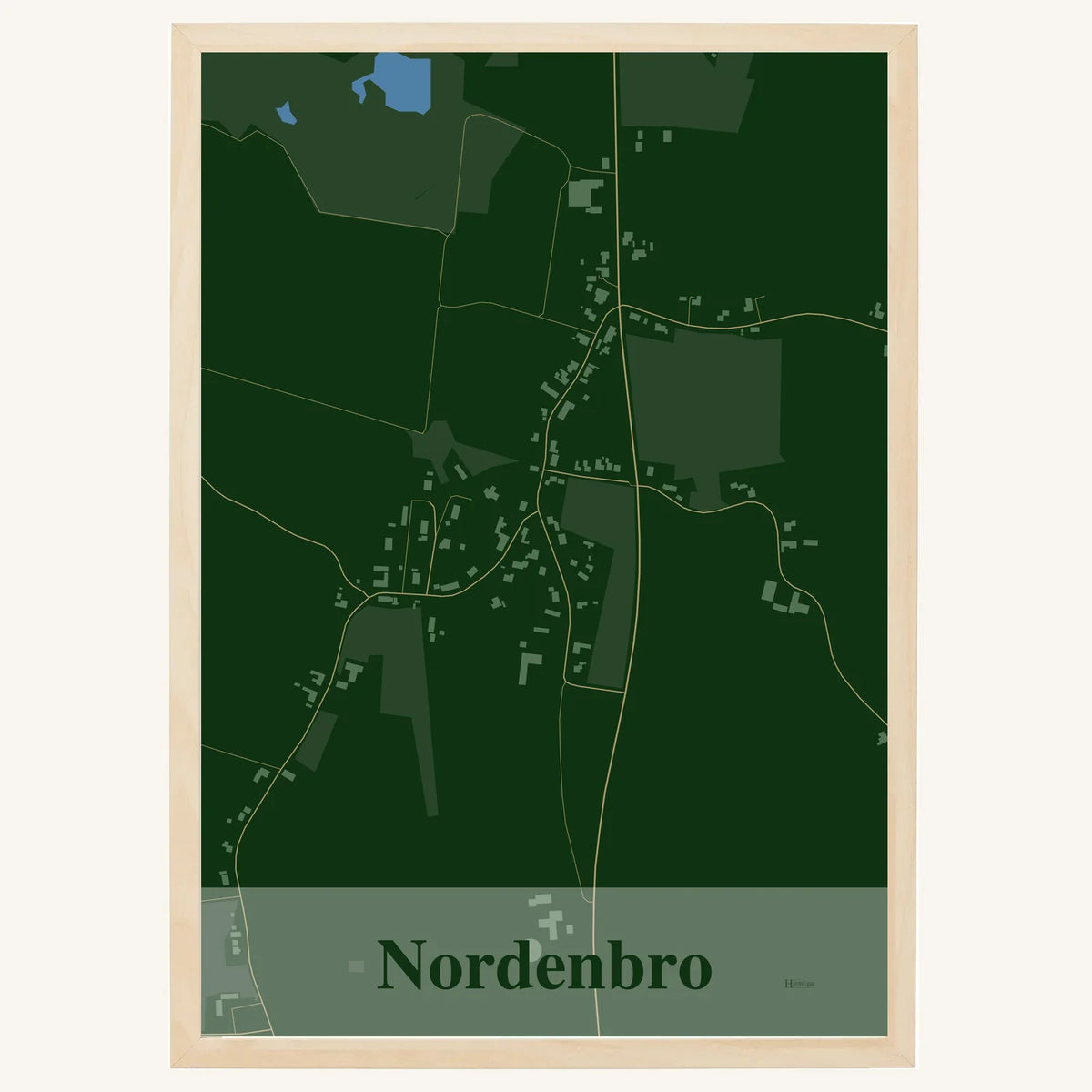 Nordenbro plakat – Firkantet 2026 – Mørk grøn