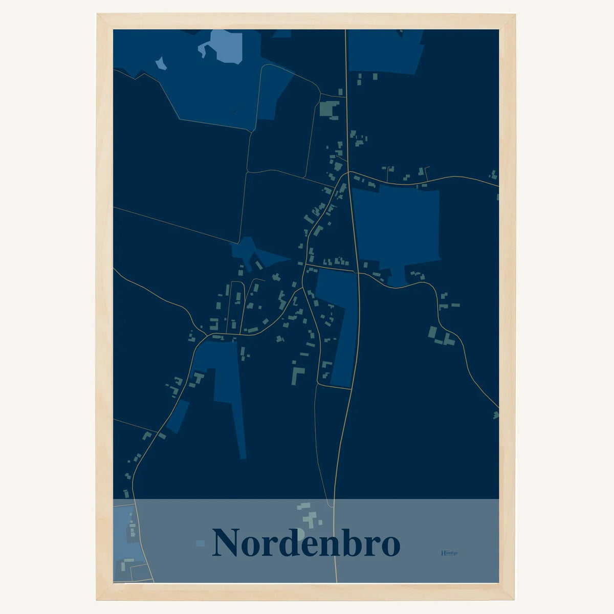 Nordenbro plakat – Firkantet 2026 – Mørk blå
