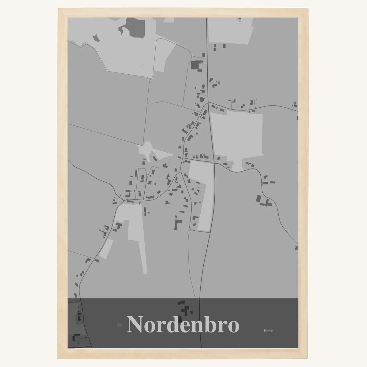 Nordenbro plakat – Firkantet 2026 – Lys pastel grå