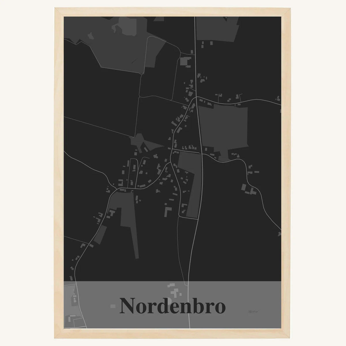Nordenbro plakat – Firkantet 2026 – Mørk grå