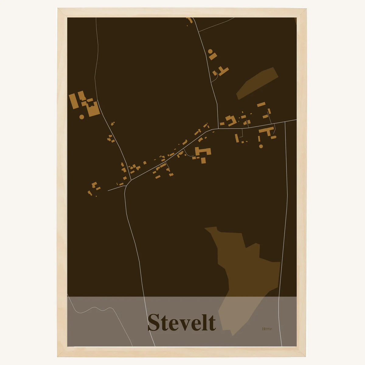 Stevelt plakat – Firkantet 2026 – Mørk brun
