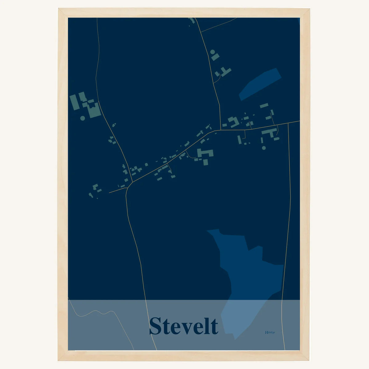 Stevelt plakat – Firkantet 2026 – Mørk blå