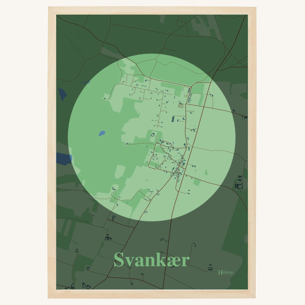 Svankær plakat – Centrum 2026 – Lys pastel grøn
