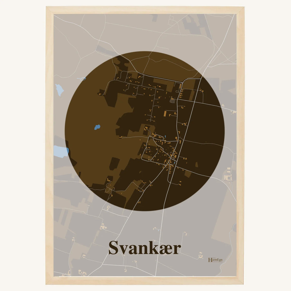 Svankær plakat – Centrum 2026 – Mørk brun