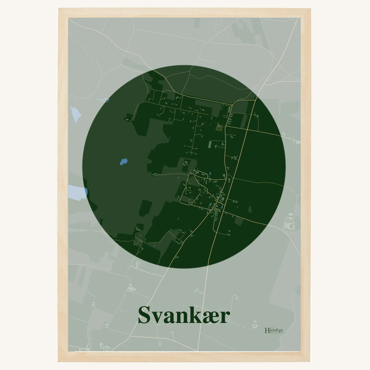 Svankær plakat – Centrum 2026 – Mørk grøn