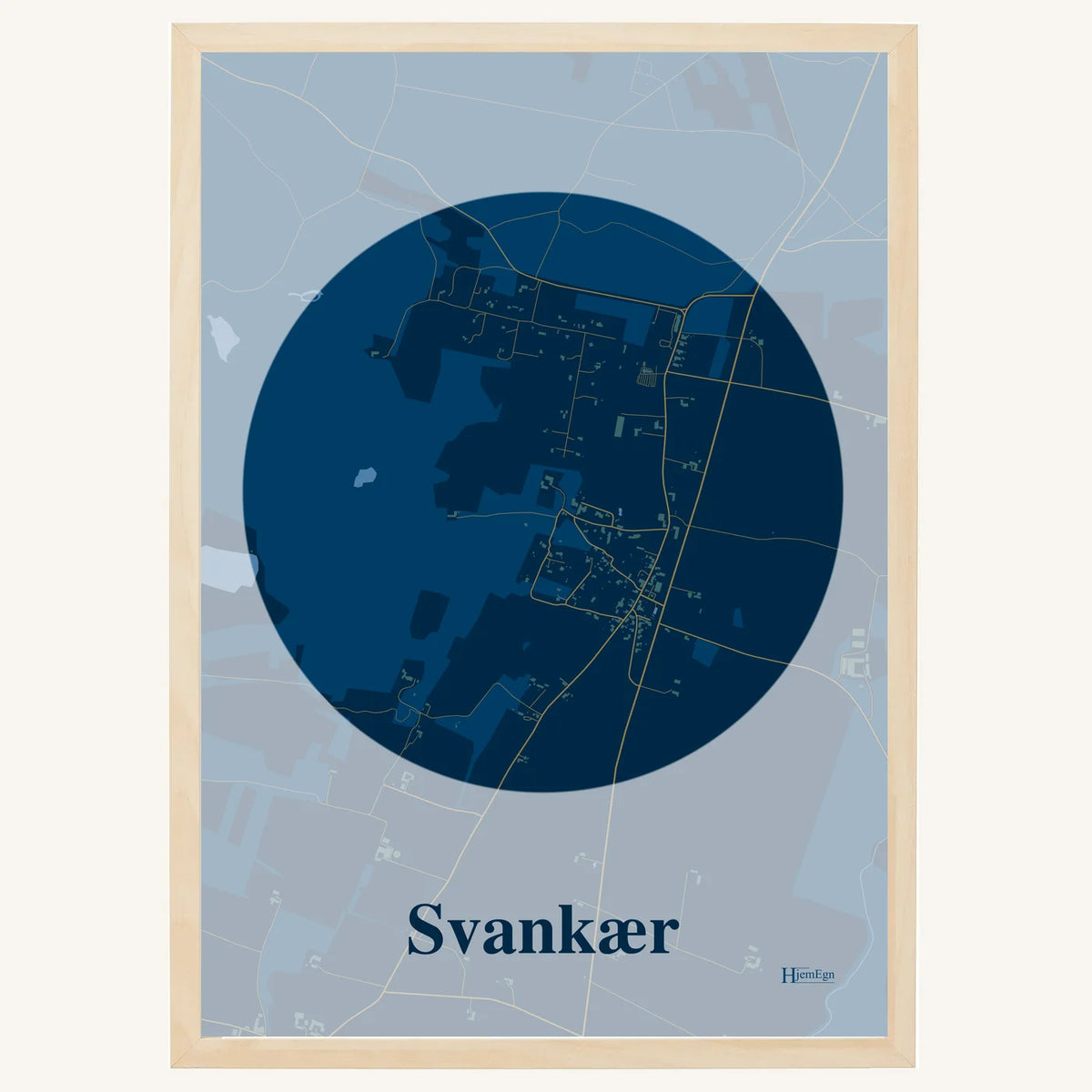 Svankær plakat – Centrum 2026 – Mørk blå