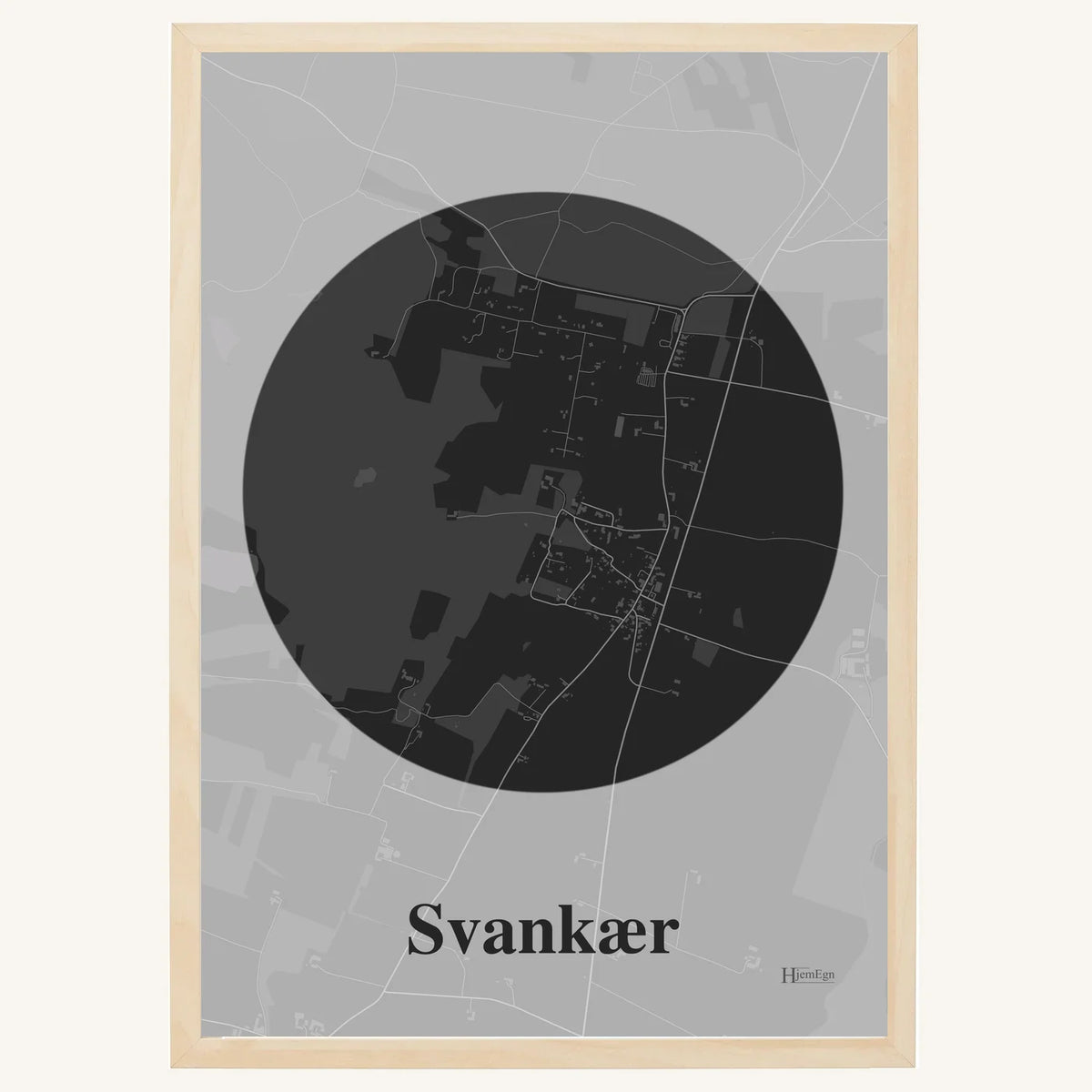 Svankær plakat – Centrum 2026 – Mørk grå
