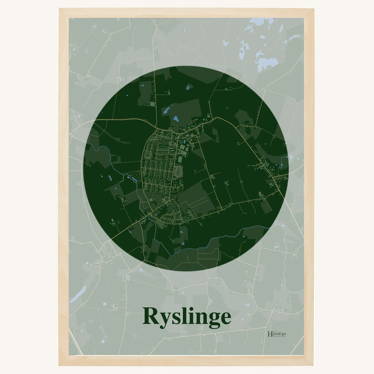 Ryslinge plakat – Centrum 2026 – Mørk grøn