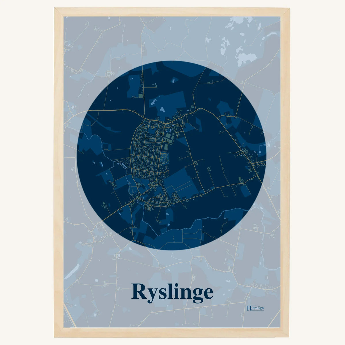 Ryslinge plakat – Centrum 2026 – Mørk blå