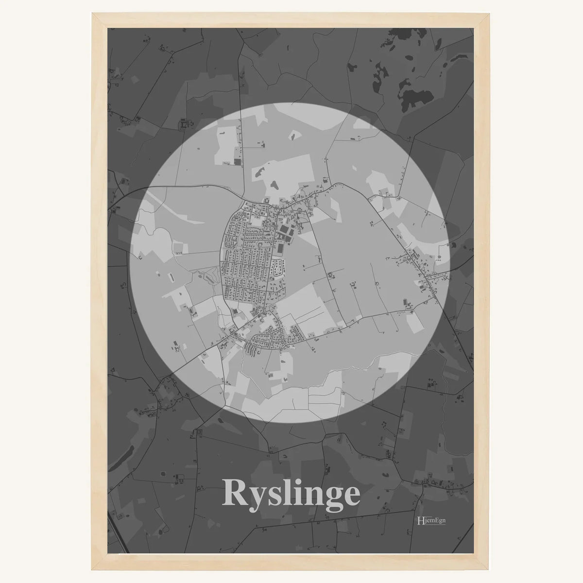 Ryslinge plakat – Centrum 2026 – Lys pastel grå