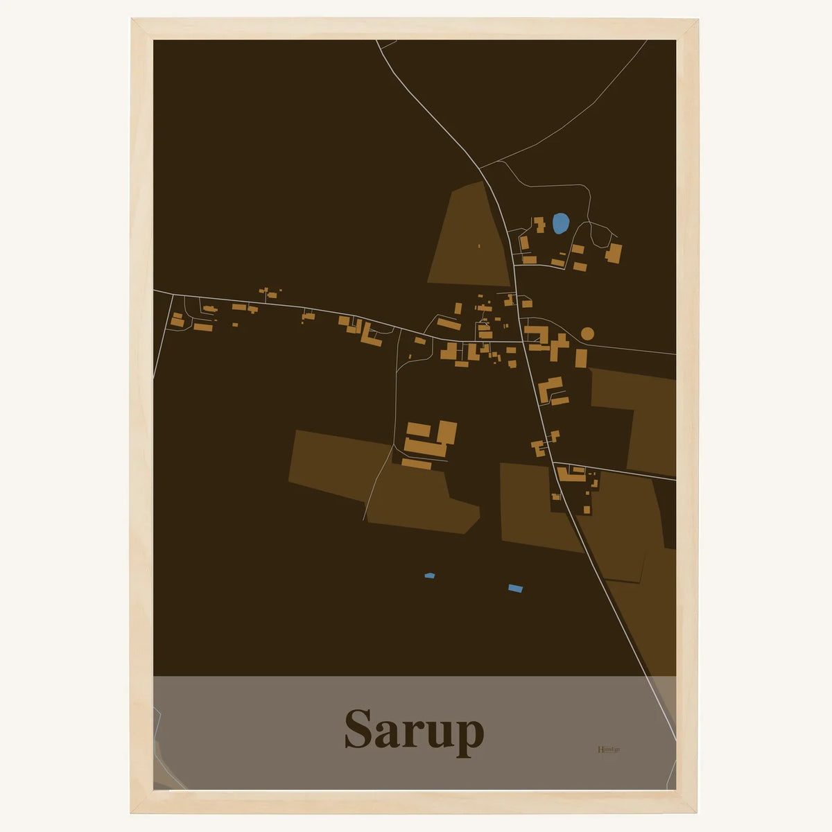 Sarup plakat – Firkantet 2026 – Mørk brun