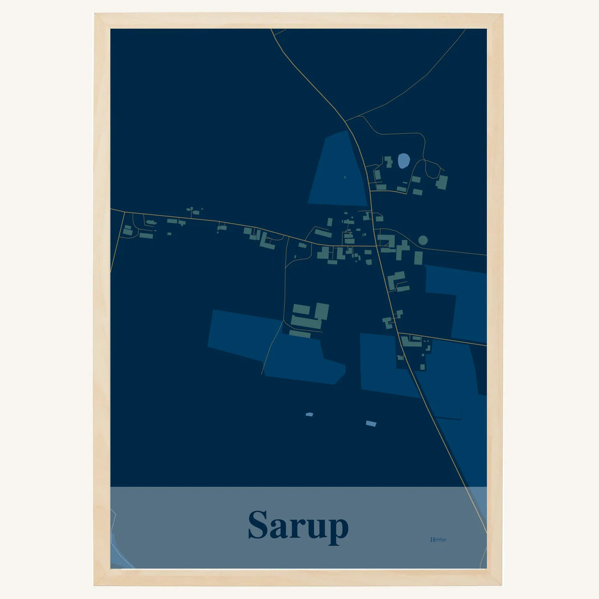 Sarup plakat – Firkantet 2026 – Mørk blå