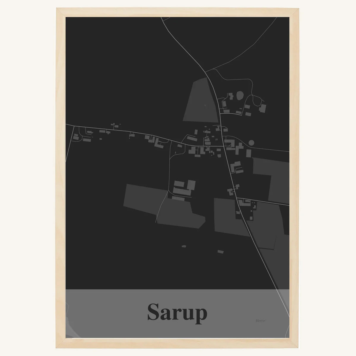 Sarup plakat – Firkantet 2026 – Mørk grå