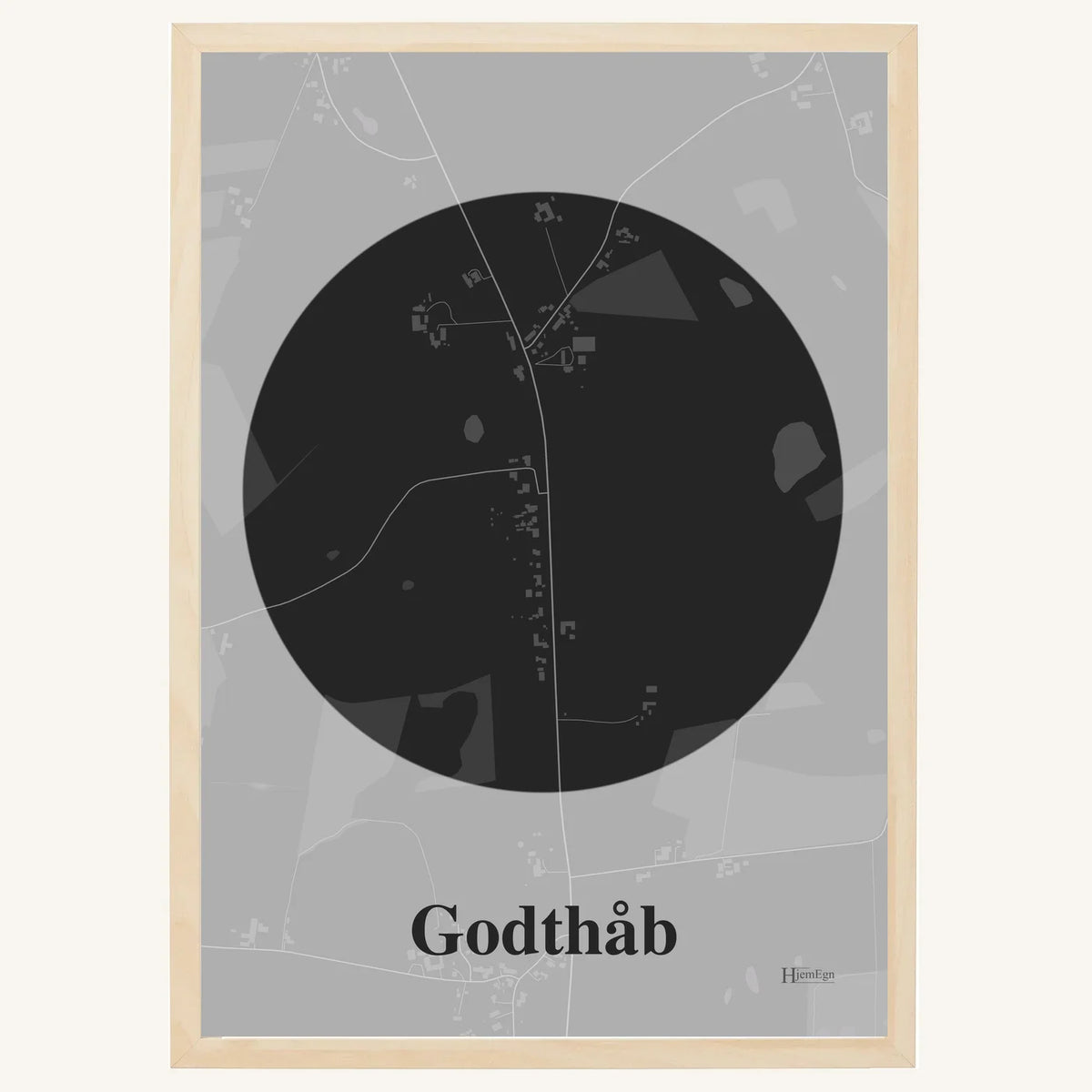 Godthåb plakat – Centrum 2026 – Mørk grå