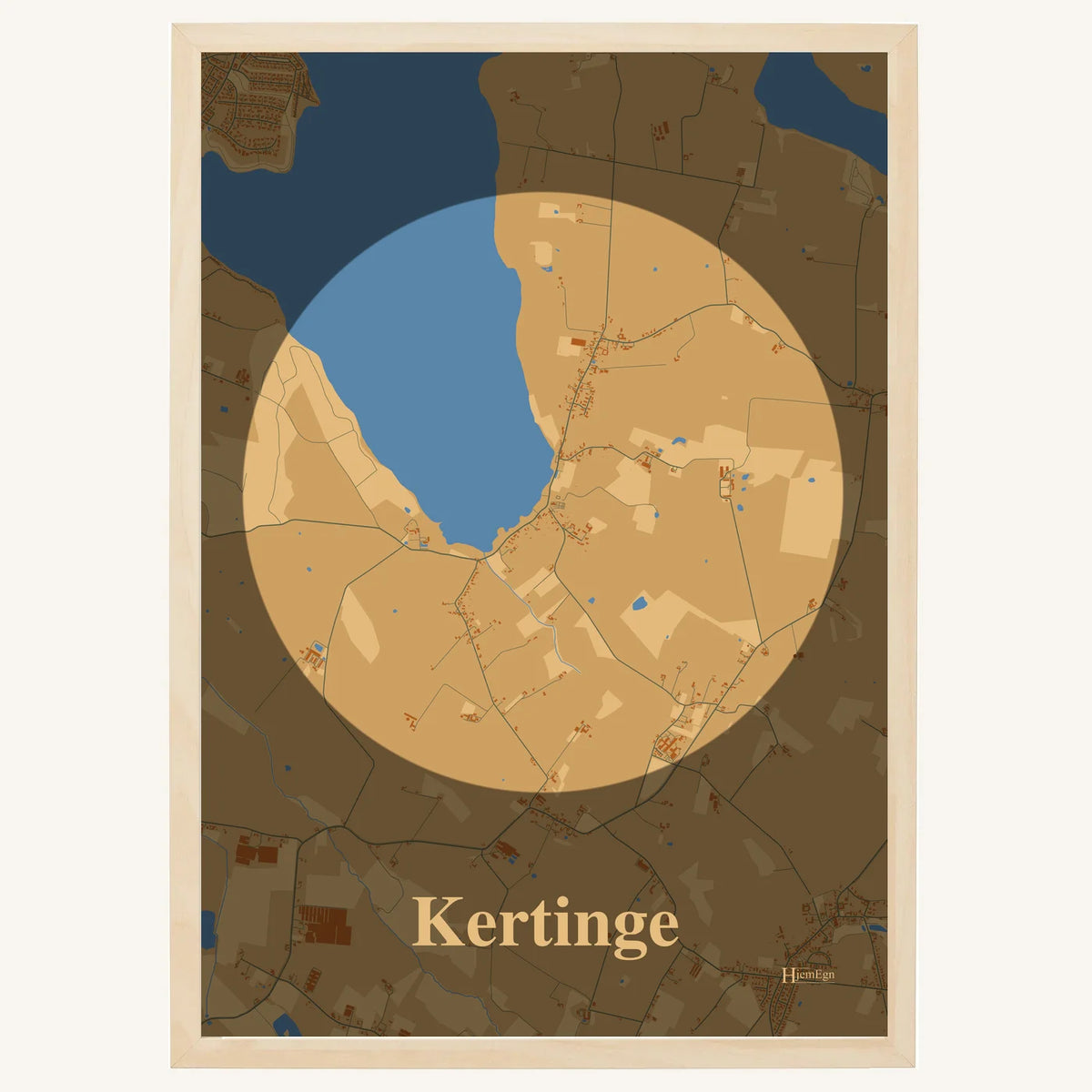 Kertinge plakat – Centrum 2026 – Lys pastel brun