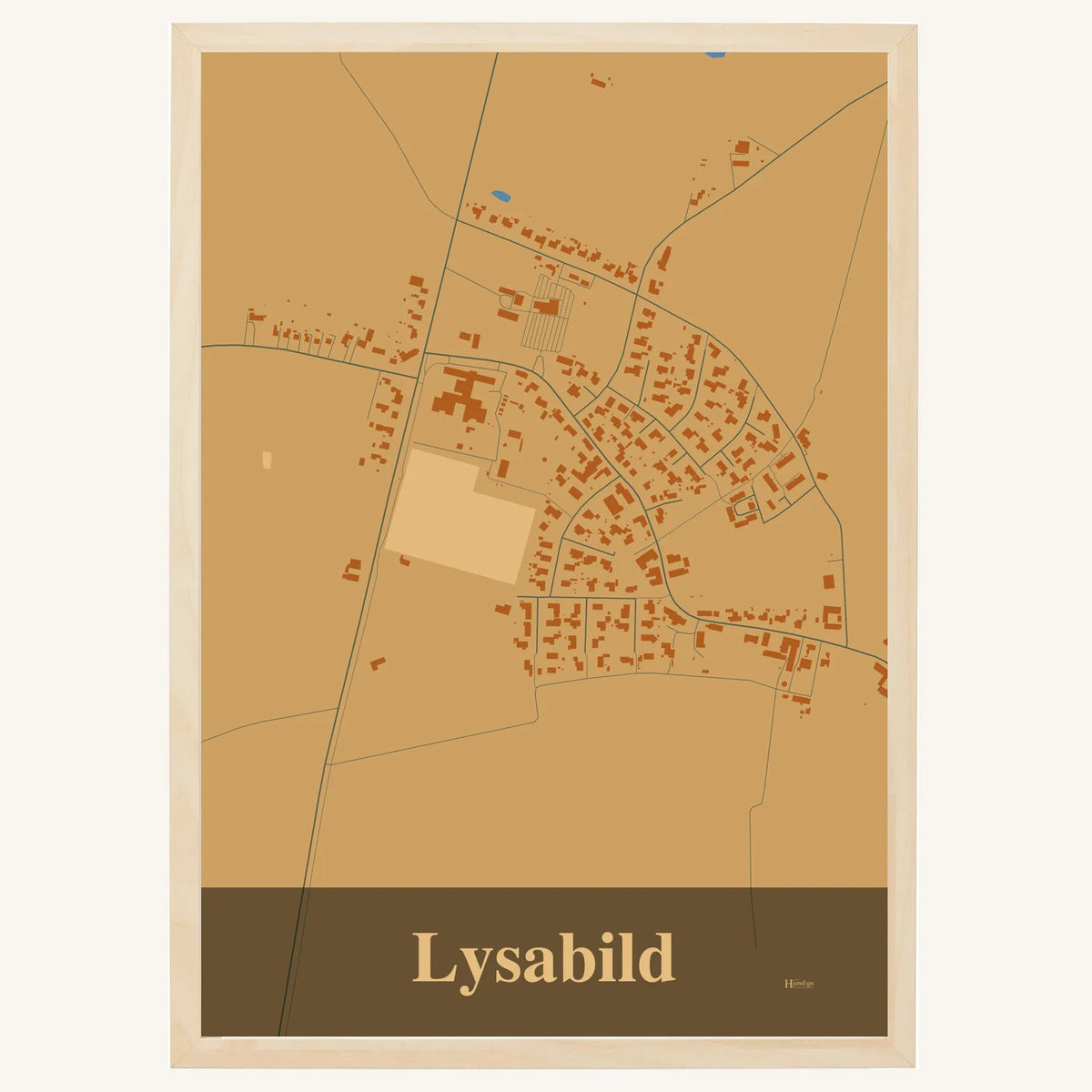 Lysabild plakat – Firkantet 2026 – Lys pastel brun