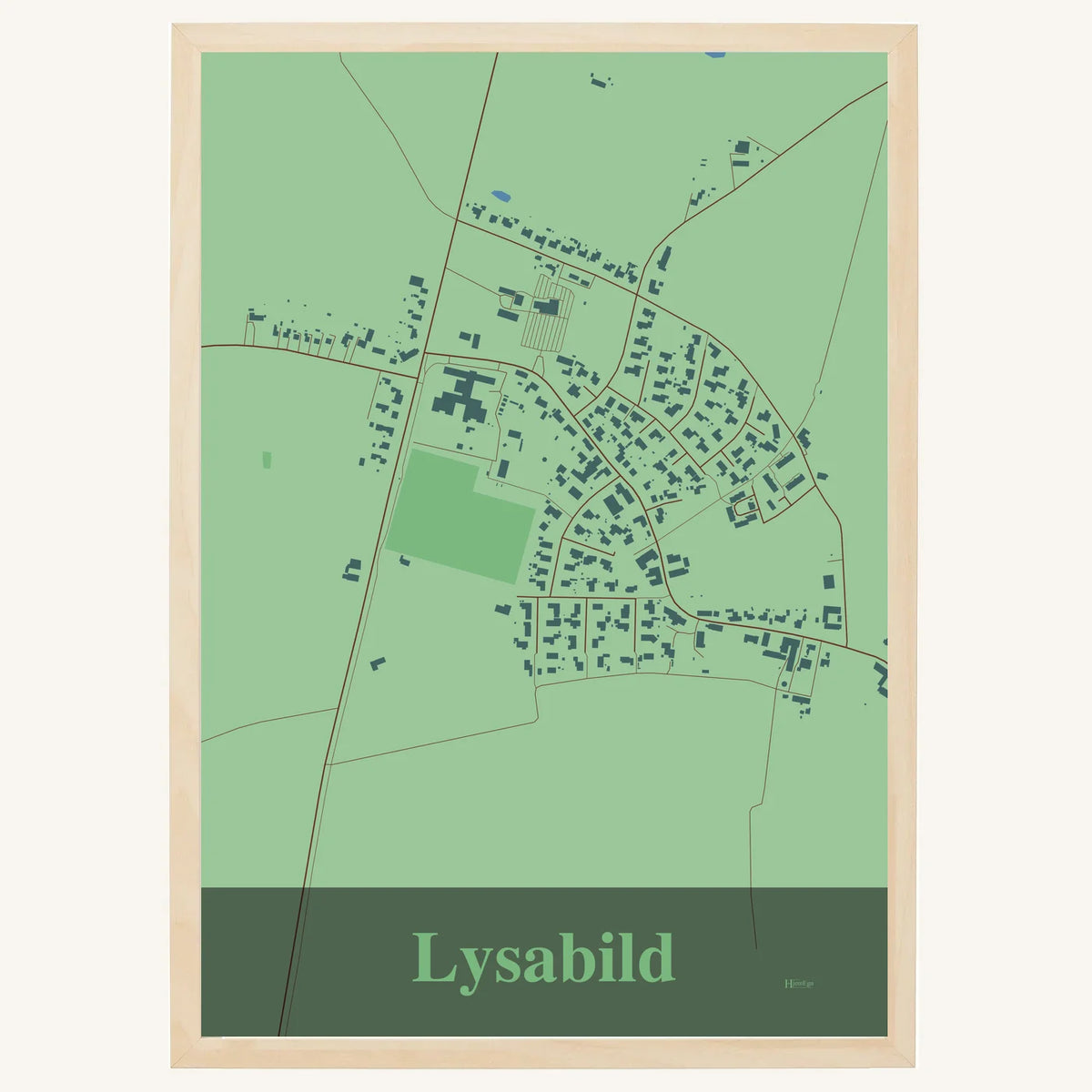 Lysabild plakat – Firkantet 2026 – Lys pastel grøn