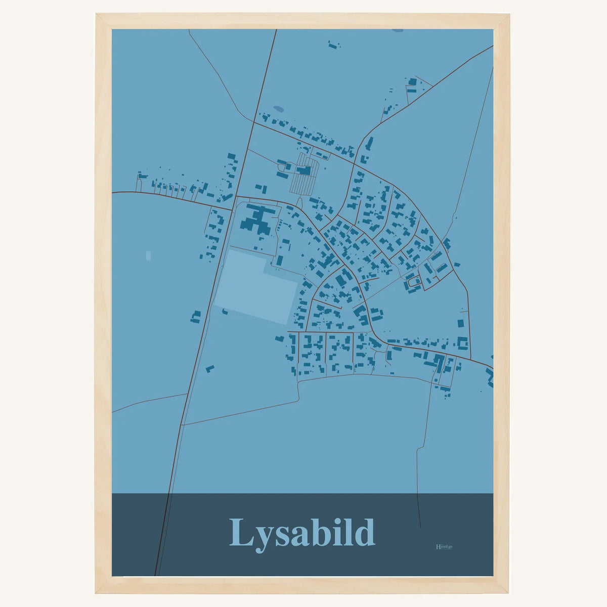 Lysabild plakat – Firkantet 2026 – Lys pastel blå