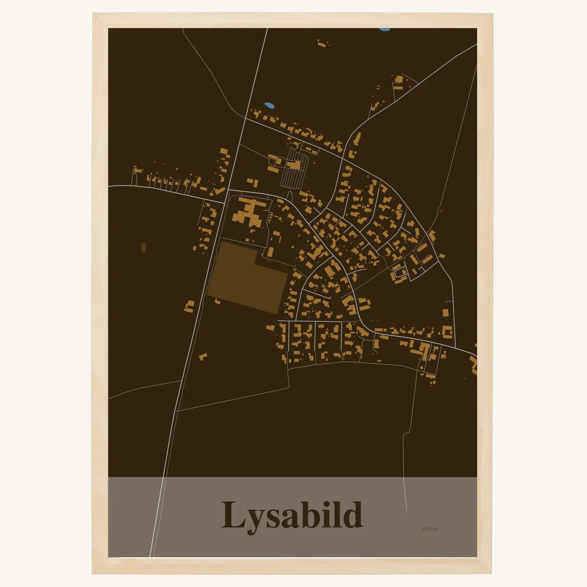 Lysabild plakat – Firkantet 2026 – Mørk brun