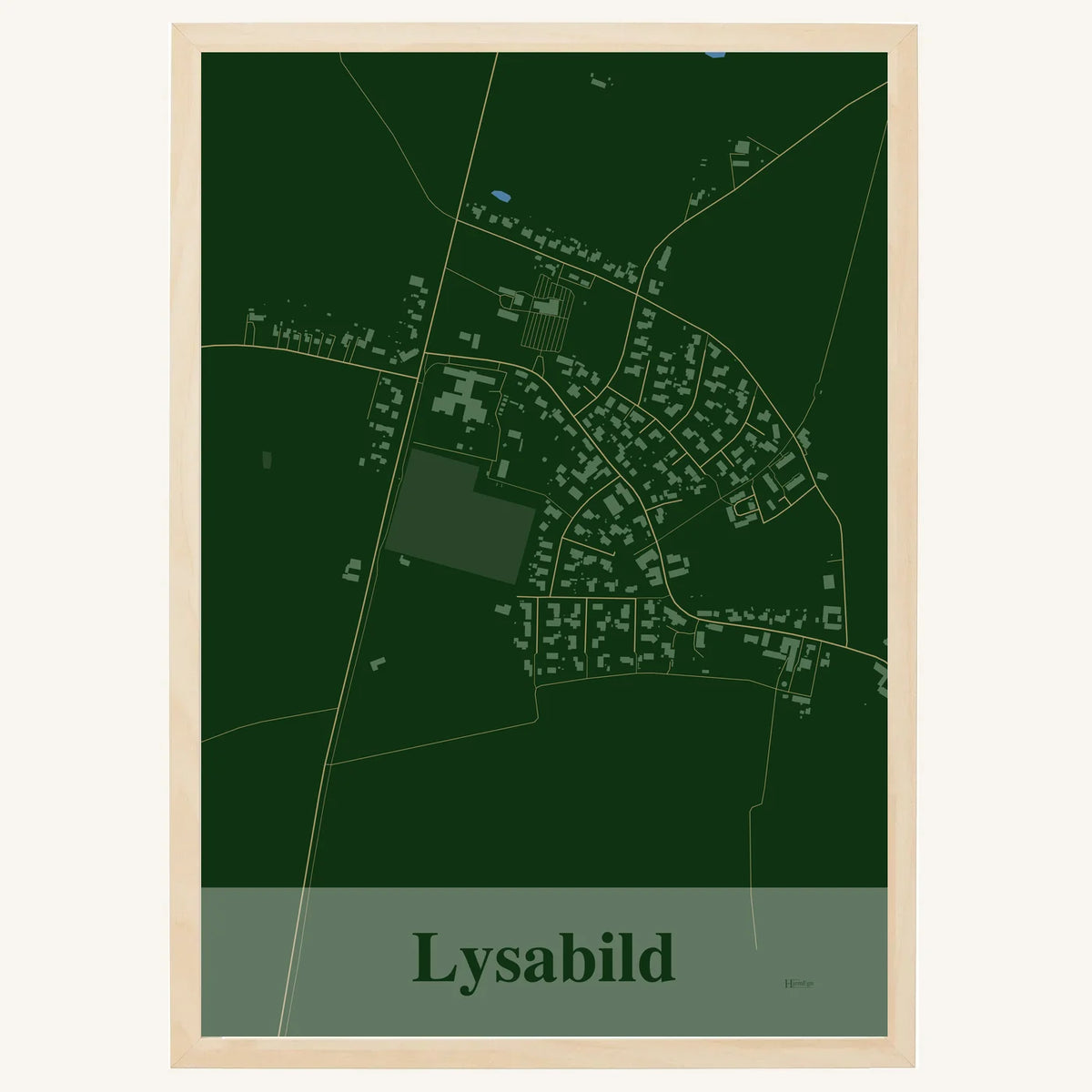 Lysabild plakat – Firkantet 2026 – Mørk grøn