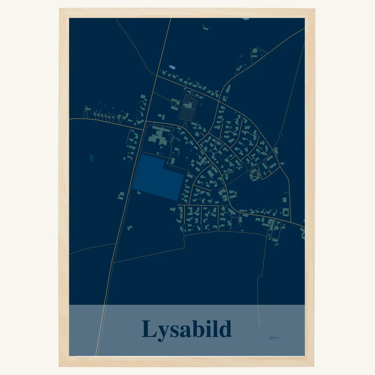 Lysabild plakat – Firkantet 2026 – Mørk blå