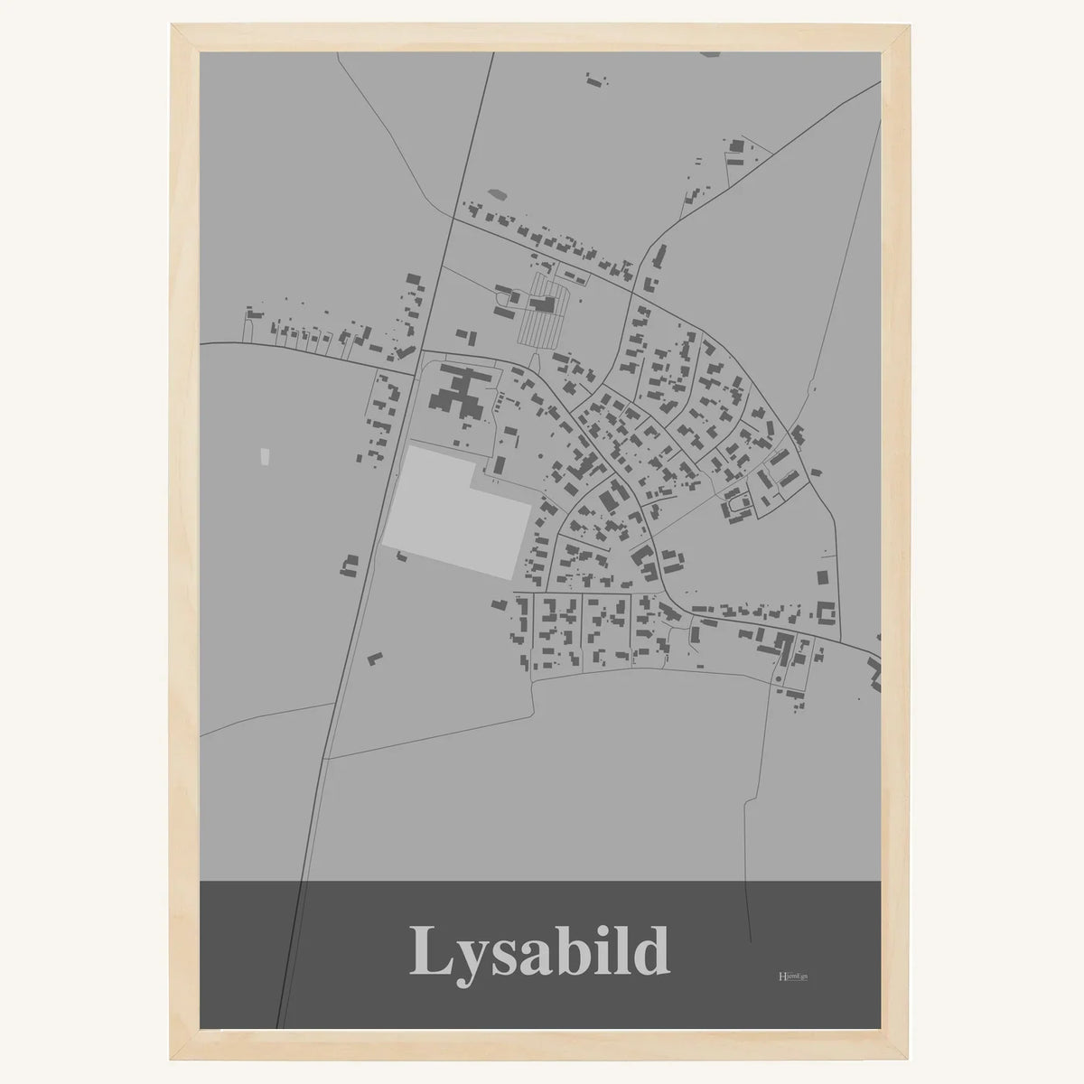 Lysabild plakat – Firkantet 2026 – Lys pastel grå