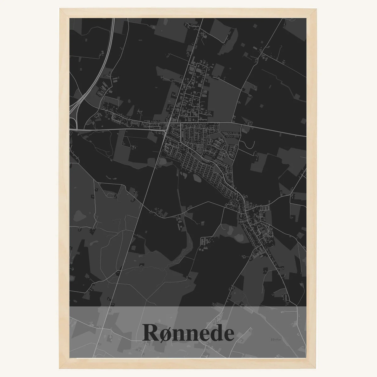 Rønnede plakat – Firkantet 2026 – Mørk grå