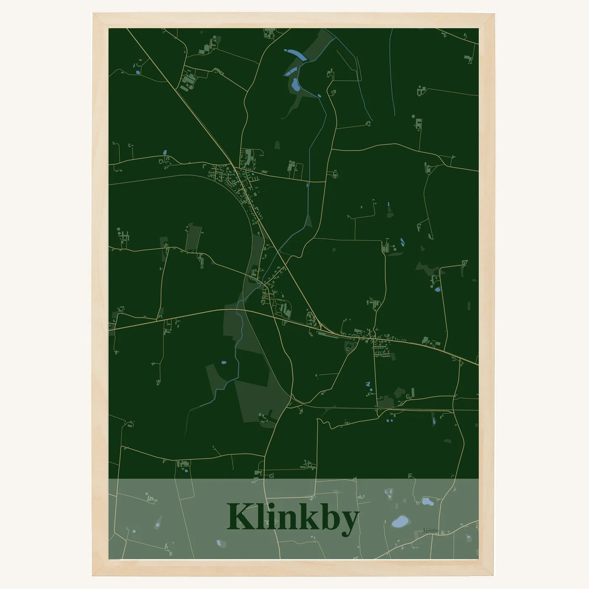 Klinkby plakat – Firkantet 2026 – Mørk grøn