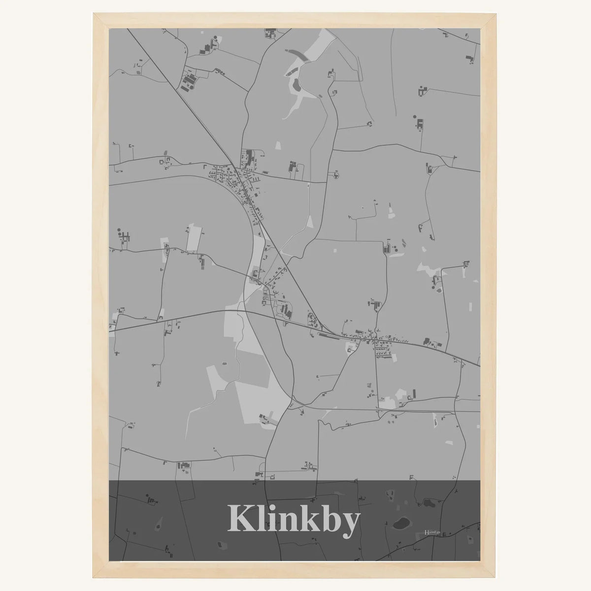 Klinkby plakat – Firkantet 2026 – Lys pastel grå
