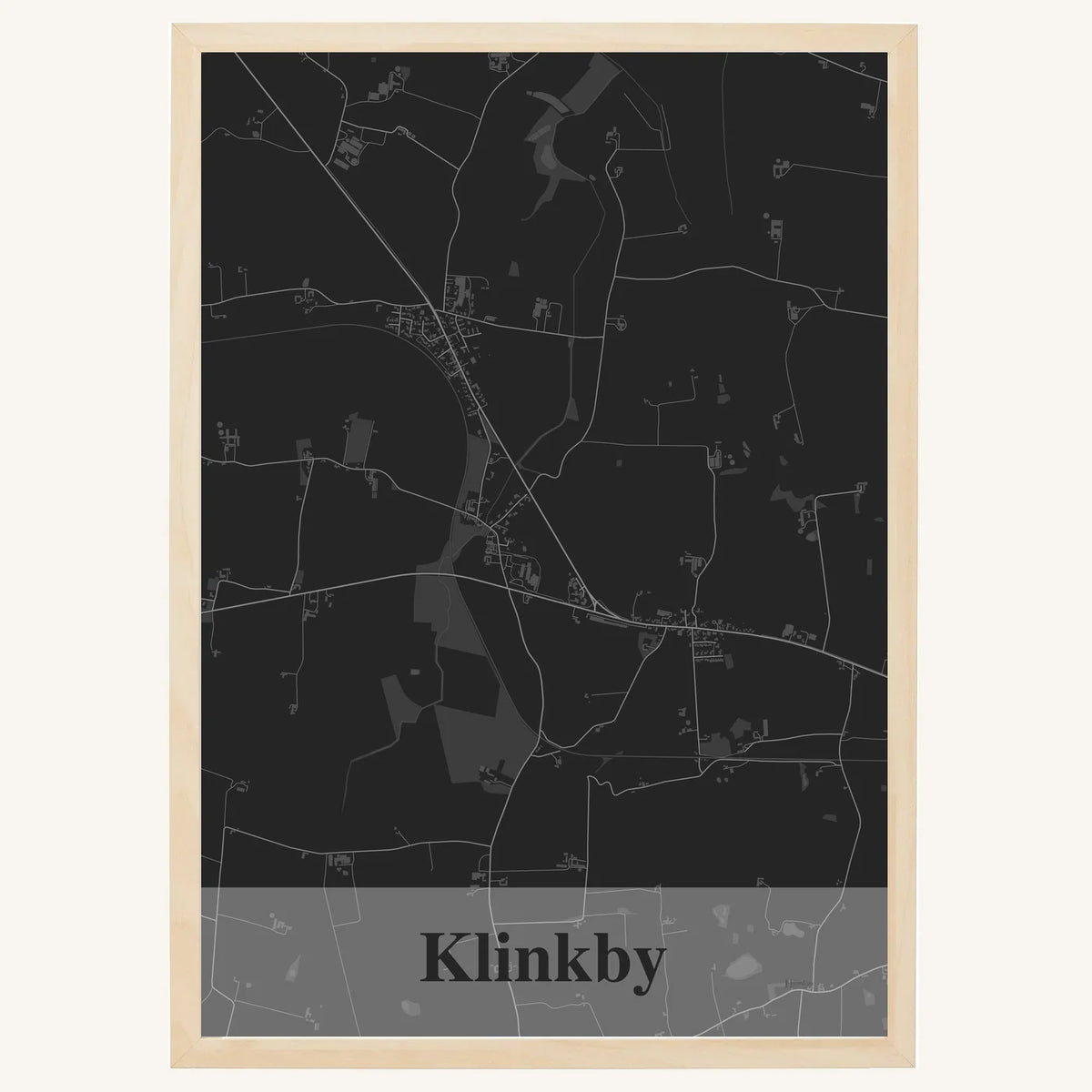 Klinkby plakat – Firkantet 2026 – Mørk grå
