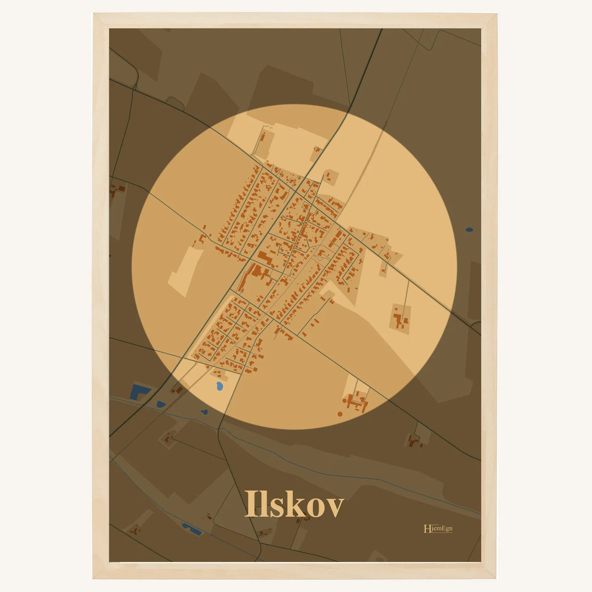 Ilskov plakat – Centrum 2026 – Lys pastel brun