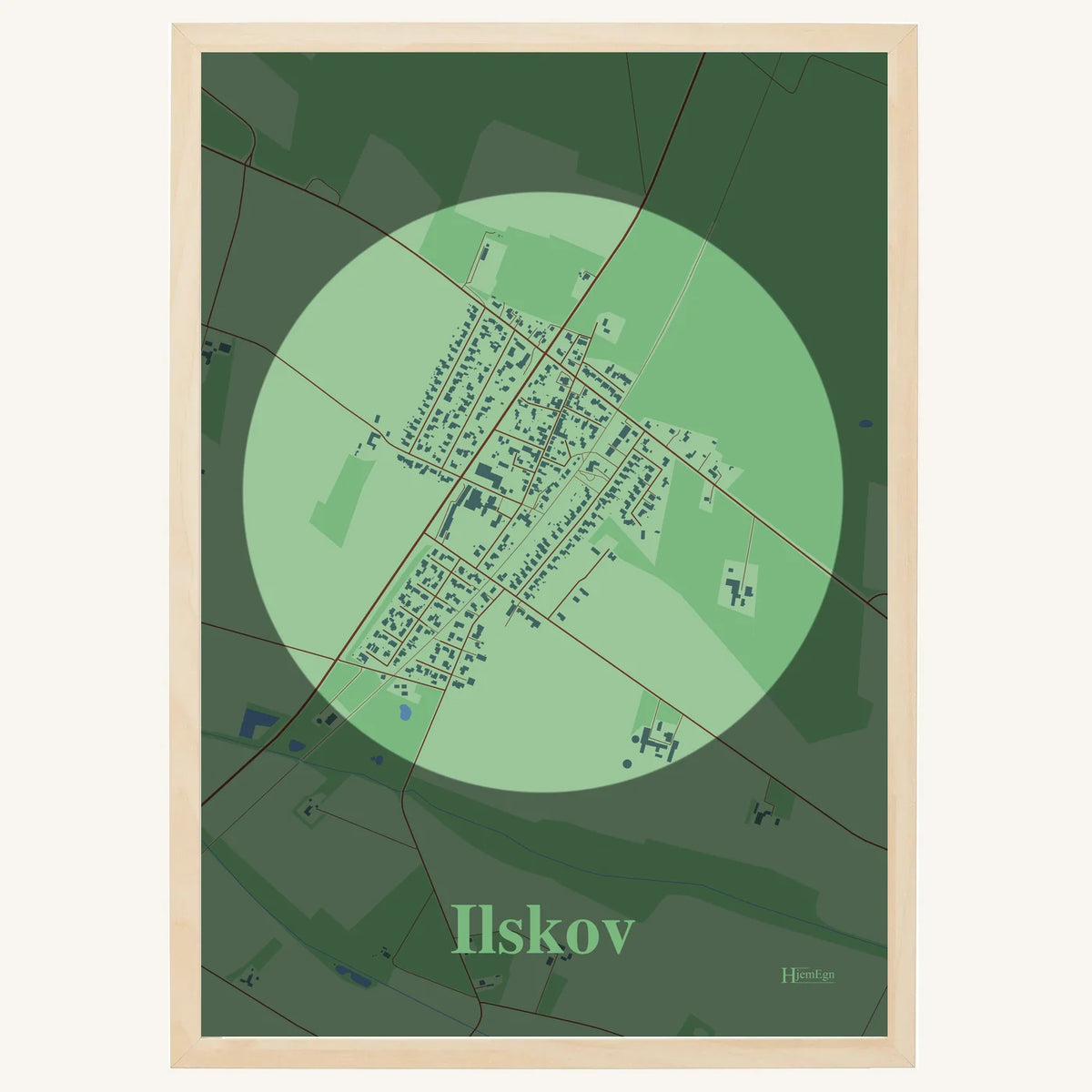 Ilskov plakat – Centrum 2026 – Lys pastel grøn