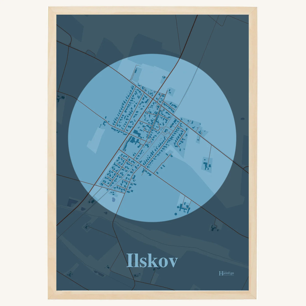 Ilskov plakat – Centrum 2026 – Lys pastel blå