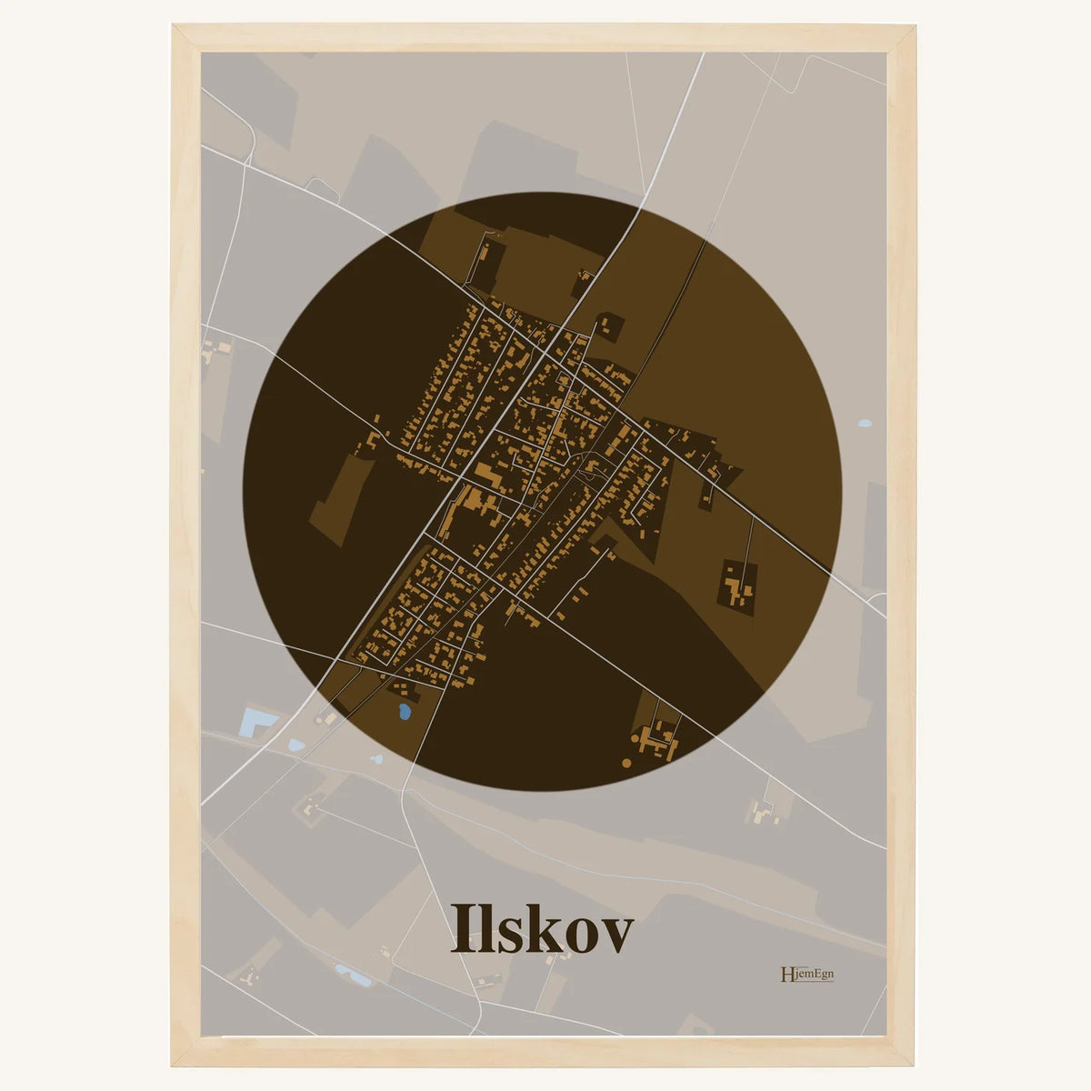 Ilskov plakat – Centrum 2026 – Mørk brun