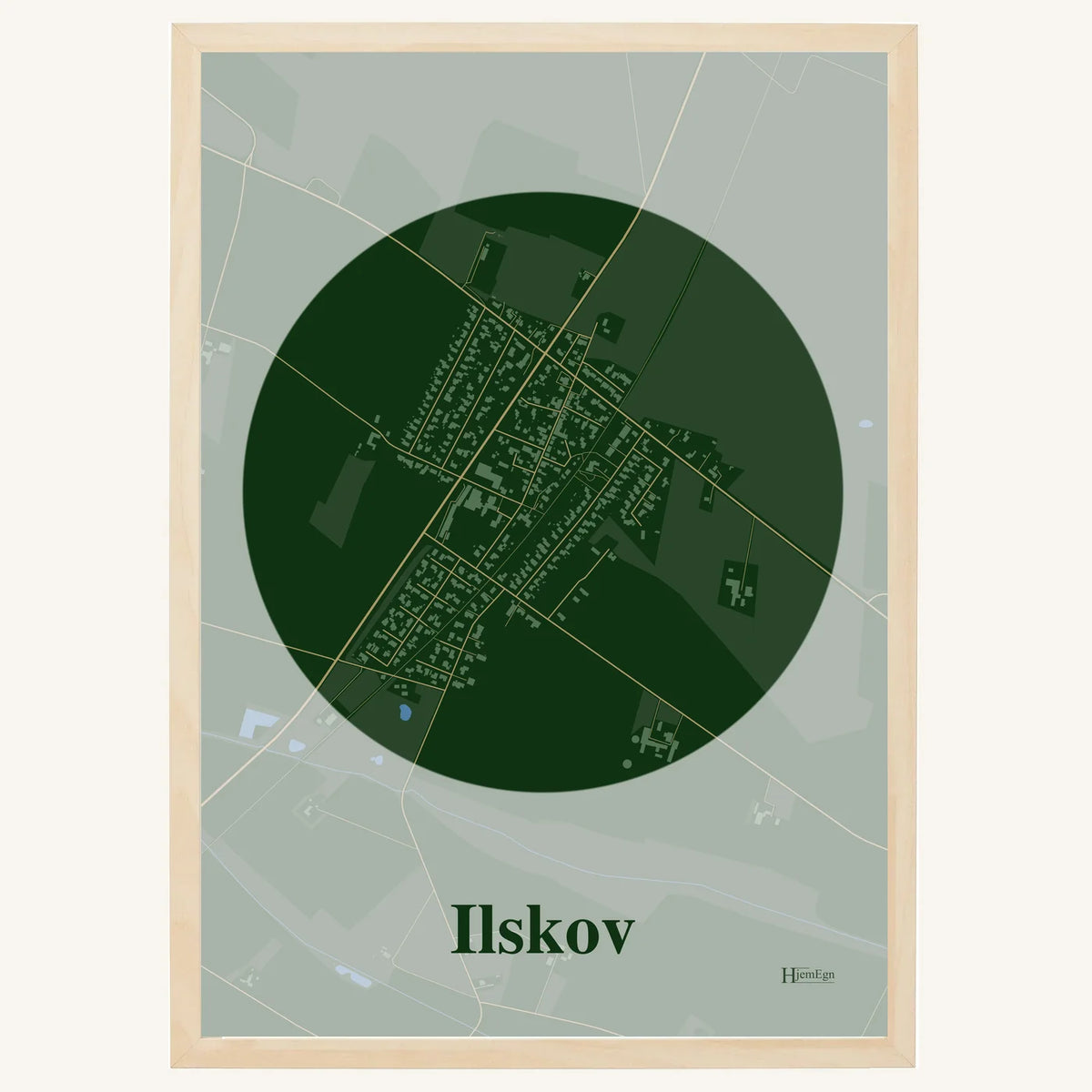 Ilskov plakat – Centrum 2026 – Mørk grøn