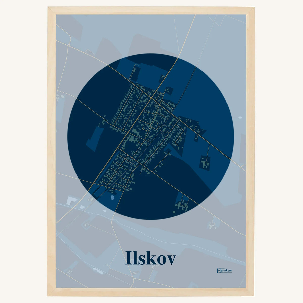 Ilskov plakat – Centrum 2026 – Mørk blå