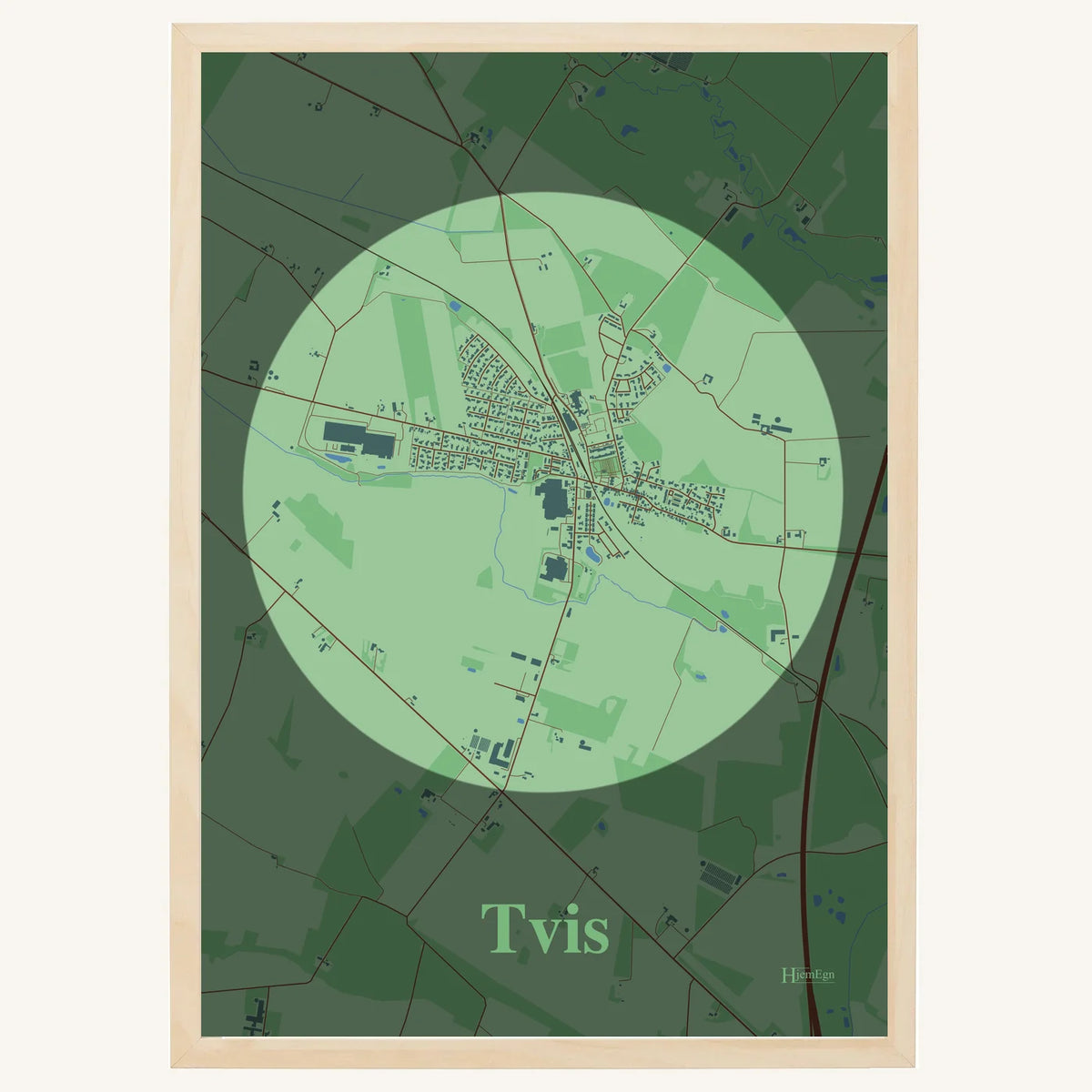 Tvis plakat – Centrum 2026 – Lys pastel grøn
