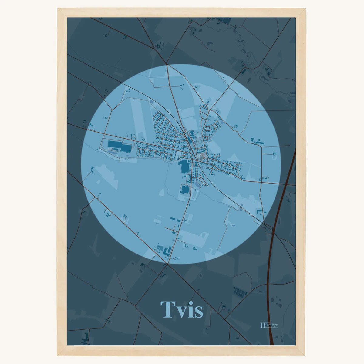 Tvis plakat – Centrum 2026 – Lys pastel blå