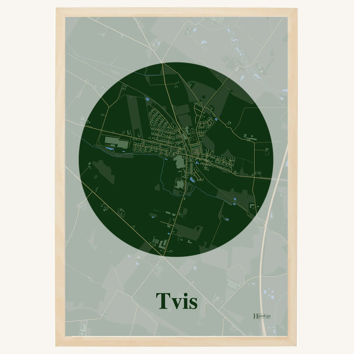 Tvis plakat – Centrum 2026 – Mørk grøn