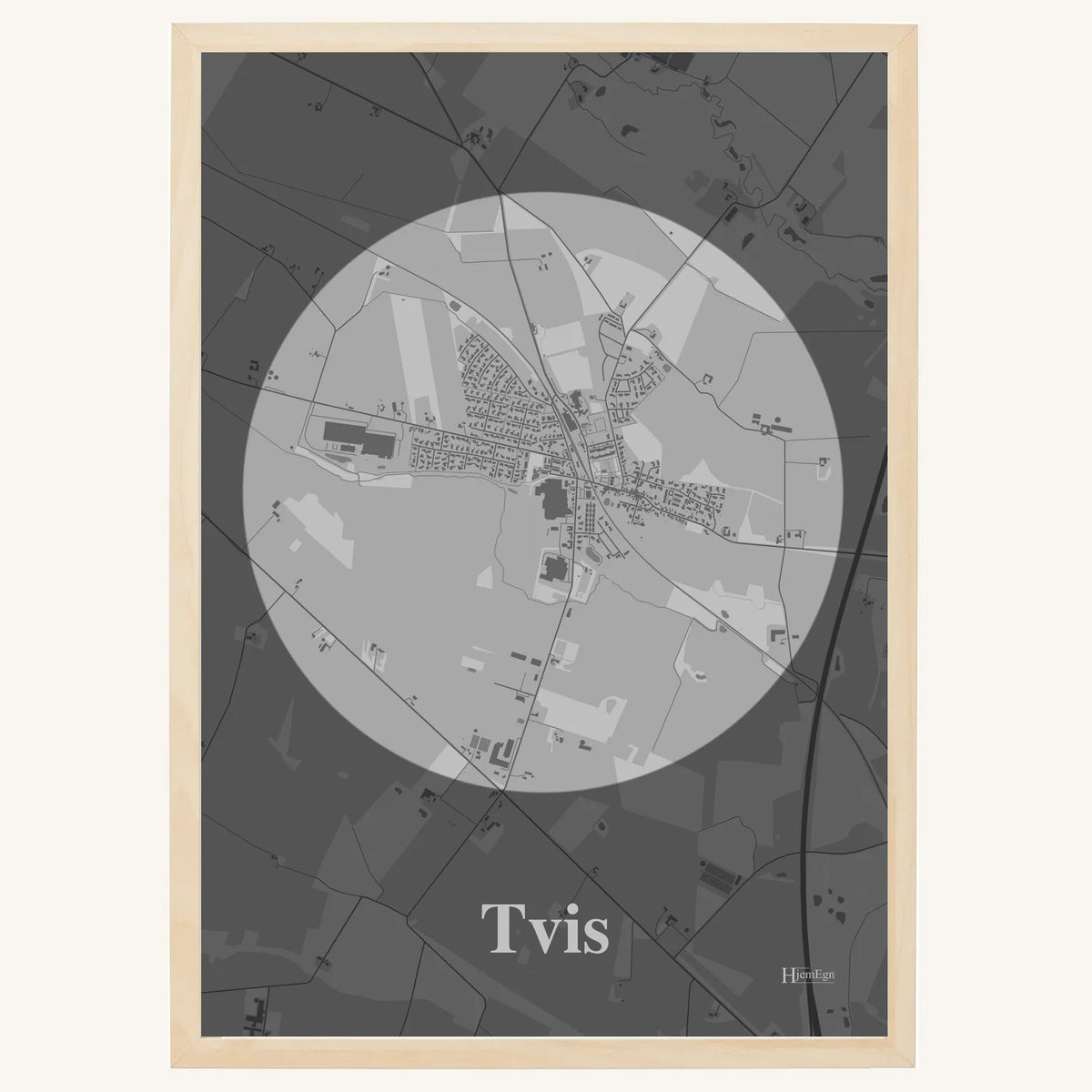 Tvis plakat – Centrum 2026 – Lys pastel grå