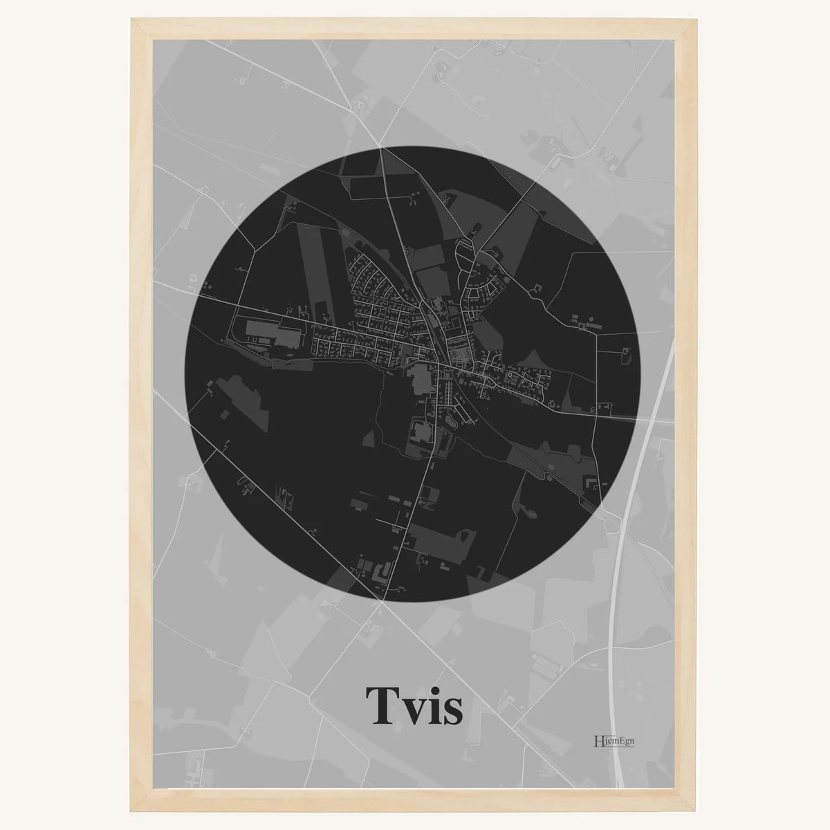 Tvis plakat – Centrum 2026 – Mørk grå