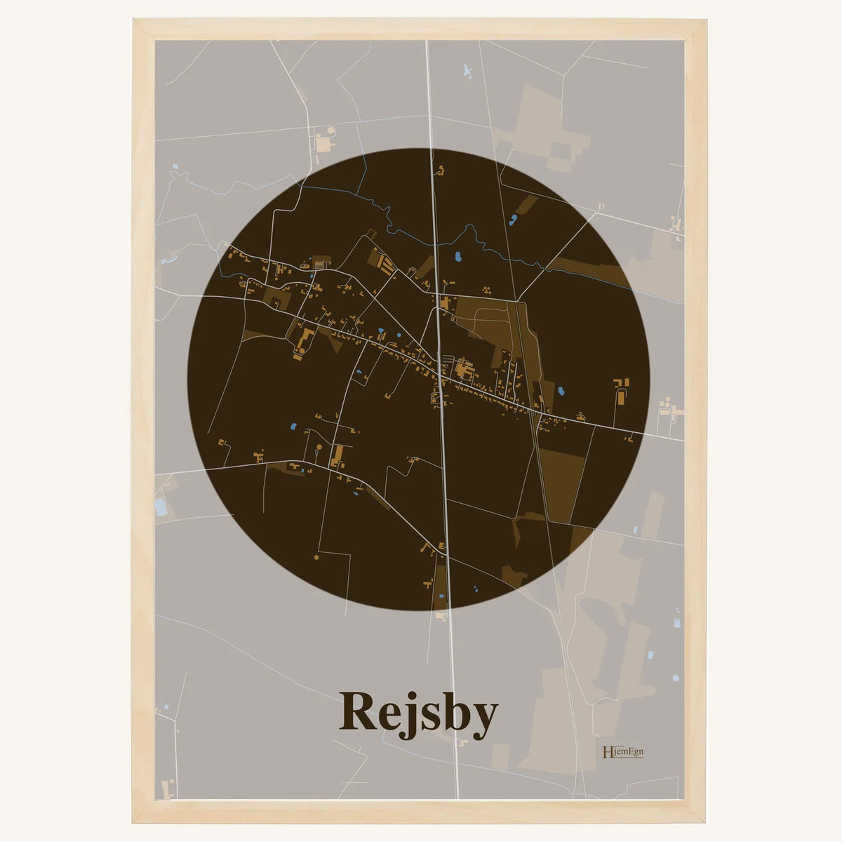 Rejsby plakat – Centrum 2026 – Mørk brun
