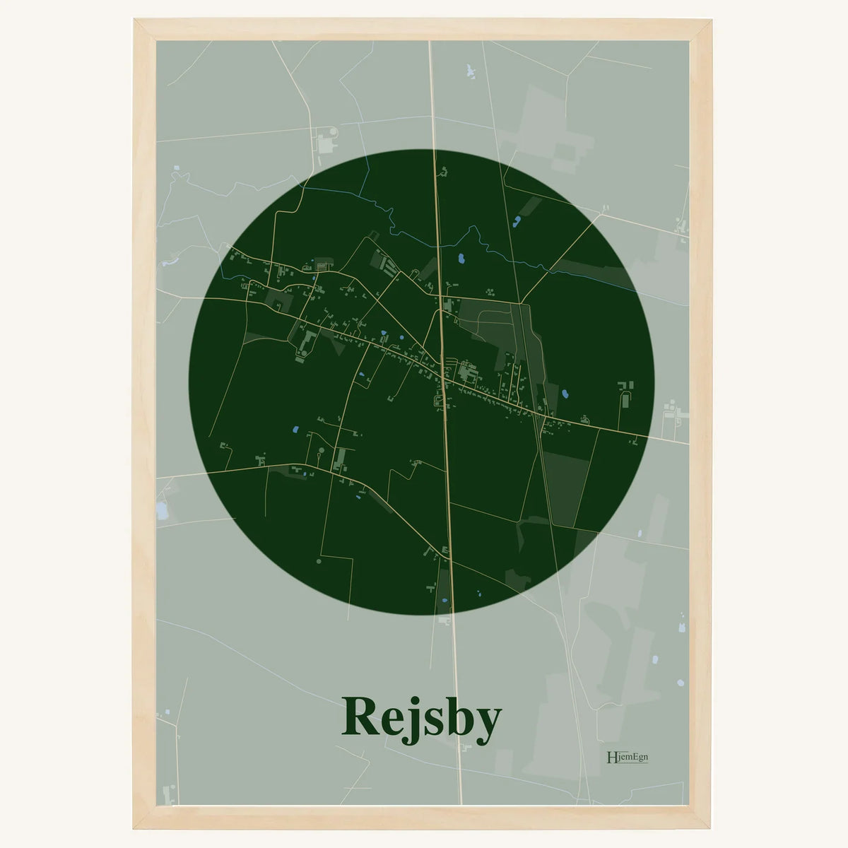 Rejsby plakat – Centrum 2026 – Mørk grøn