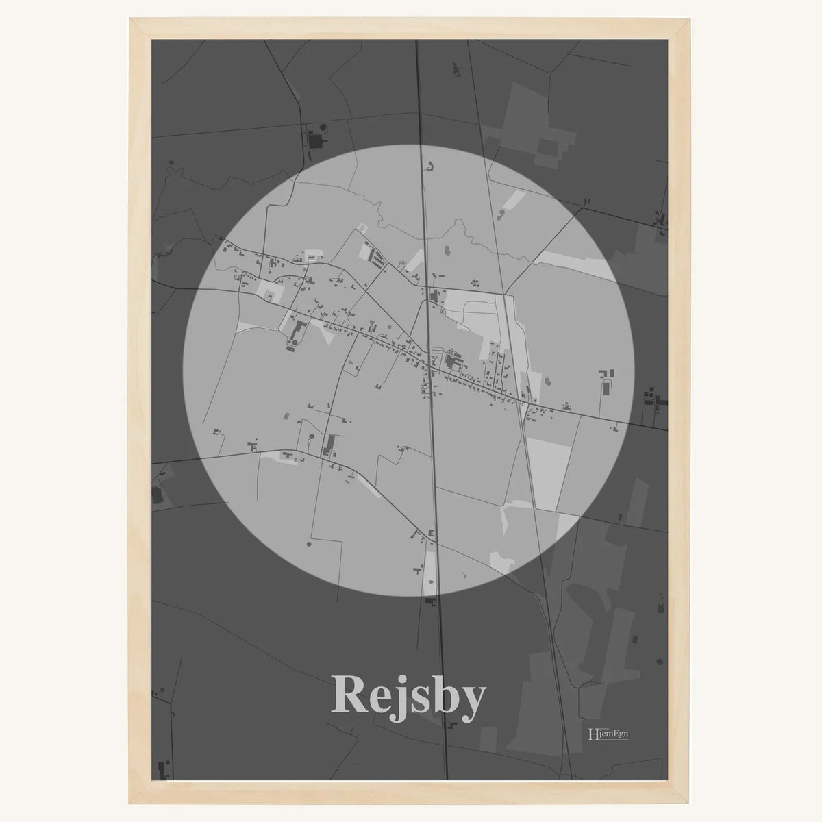 Rejsby plakat – Centrum 2026 – Lys pastel grå
