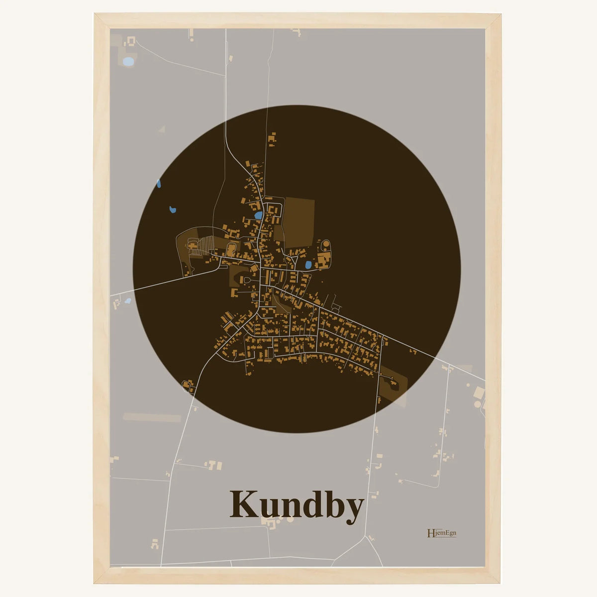 Kundby plakat – Centrum 2026 – Mørk brun