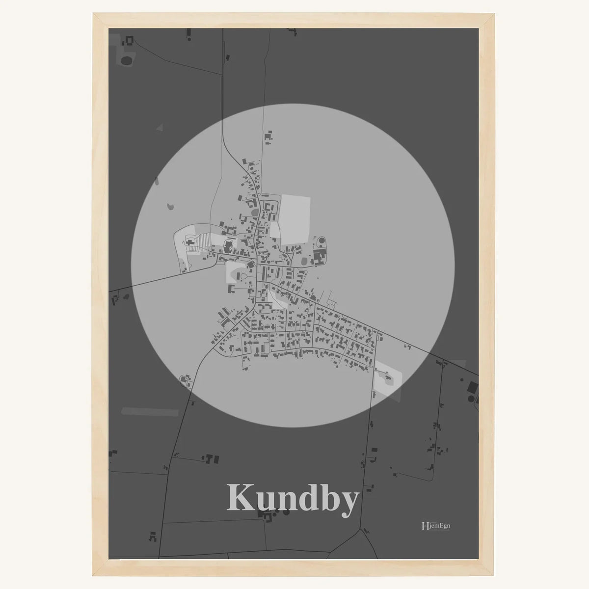 Kundby plakat – Centrum 2026 – Lys pastel grå