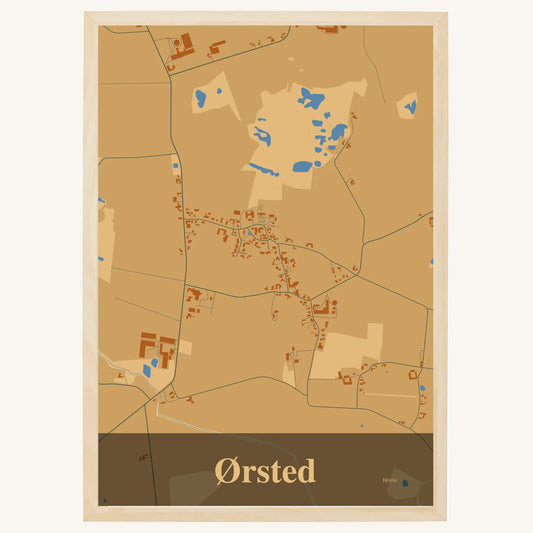 Ørsted plakat – Firkantet 2026 – Lys pastel brun