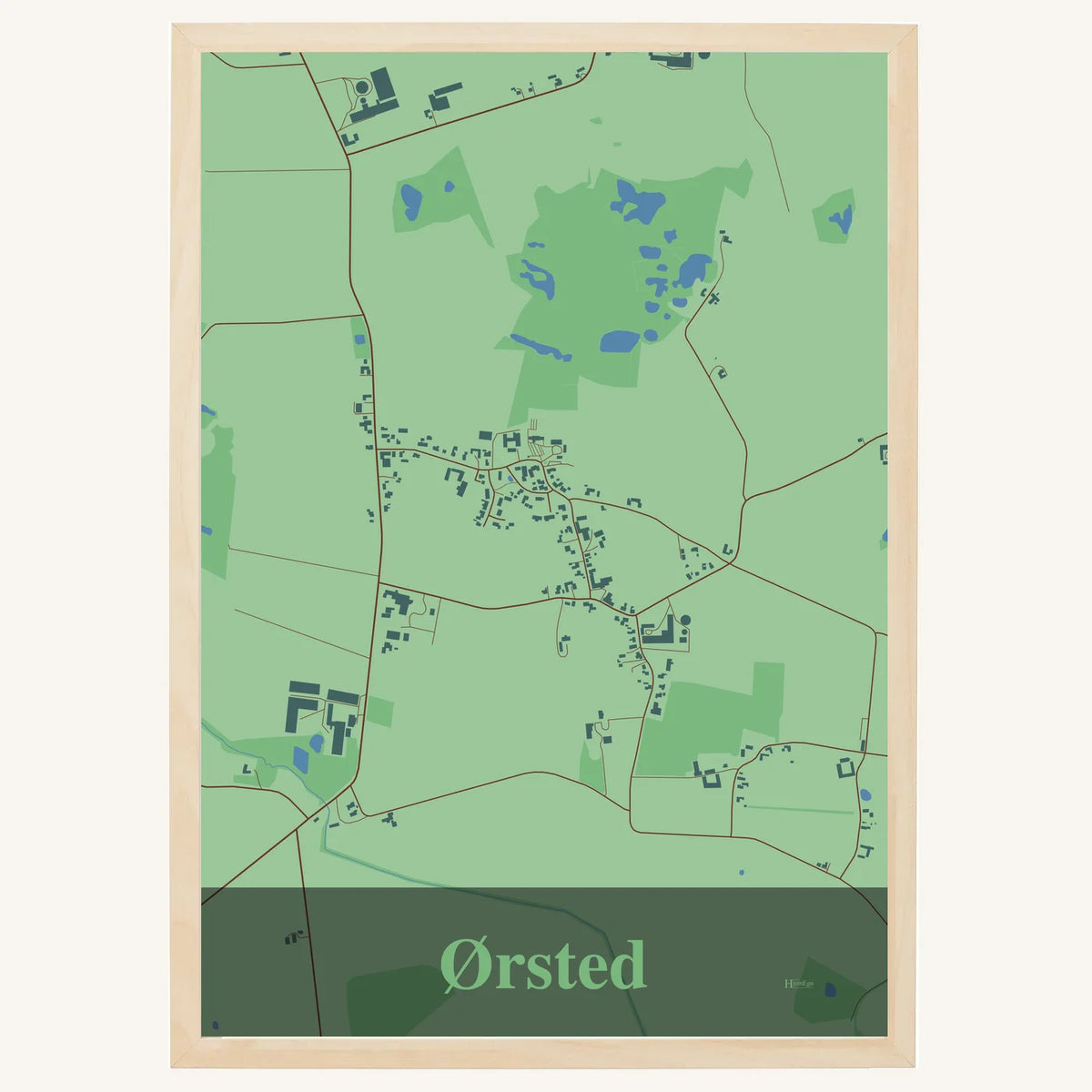 Ørsted plakat – Firkantet 2026 – Lys pastel grøn