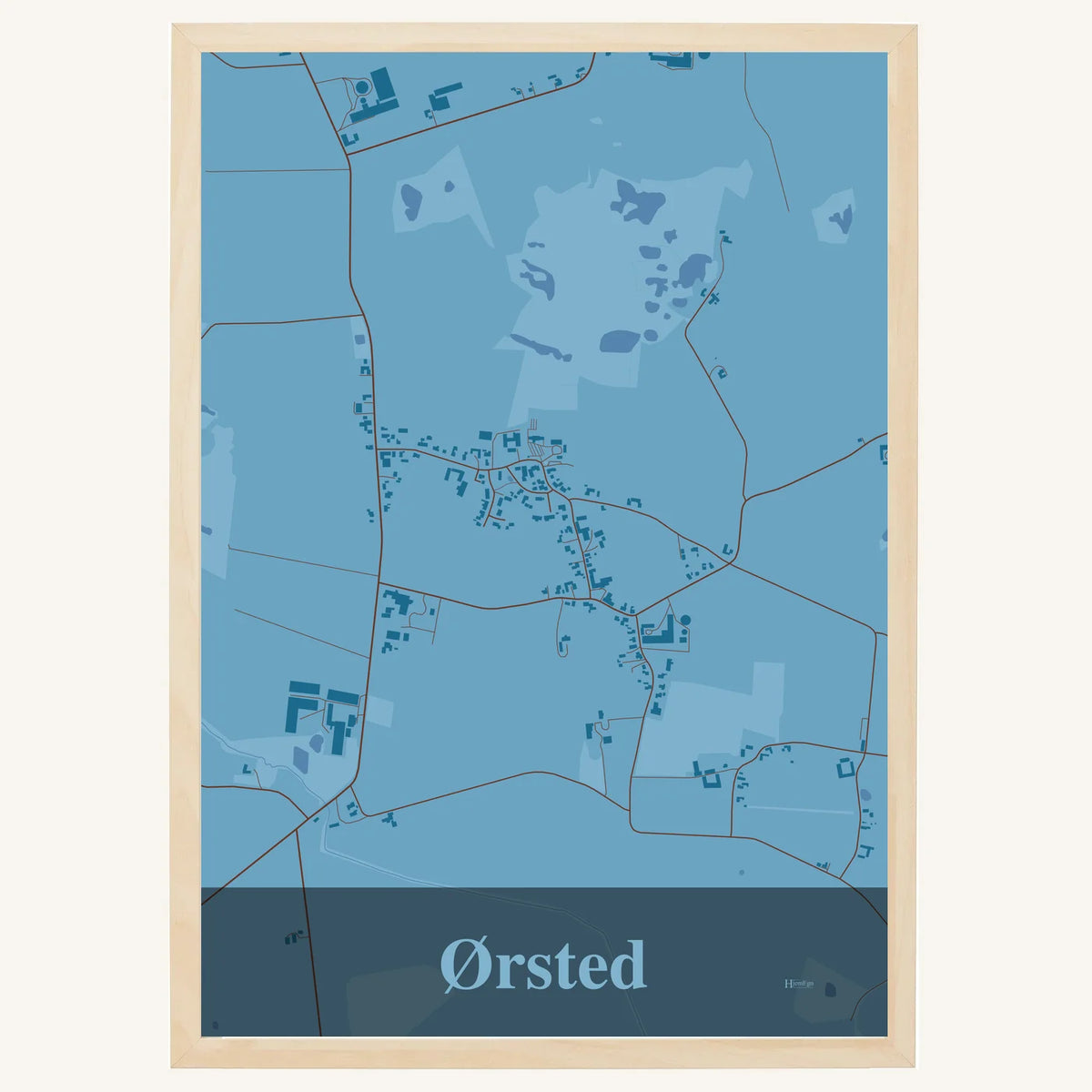 Ørsted plakat – Firkantet 2026 – Lys pastel blå